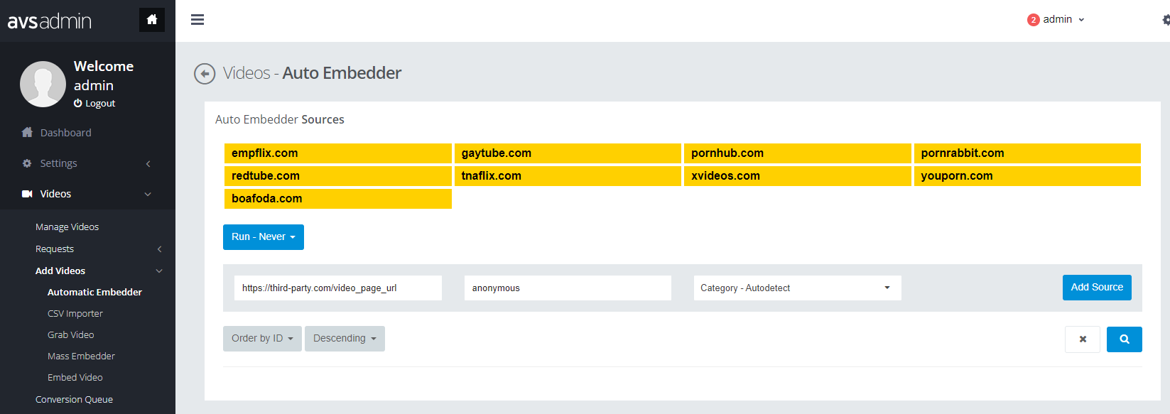 Auto-Embedder-AddSource